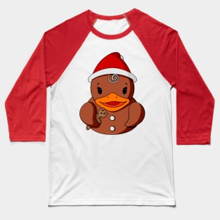 Gingerbread Rubber Duck Baseball T-Shirt